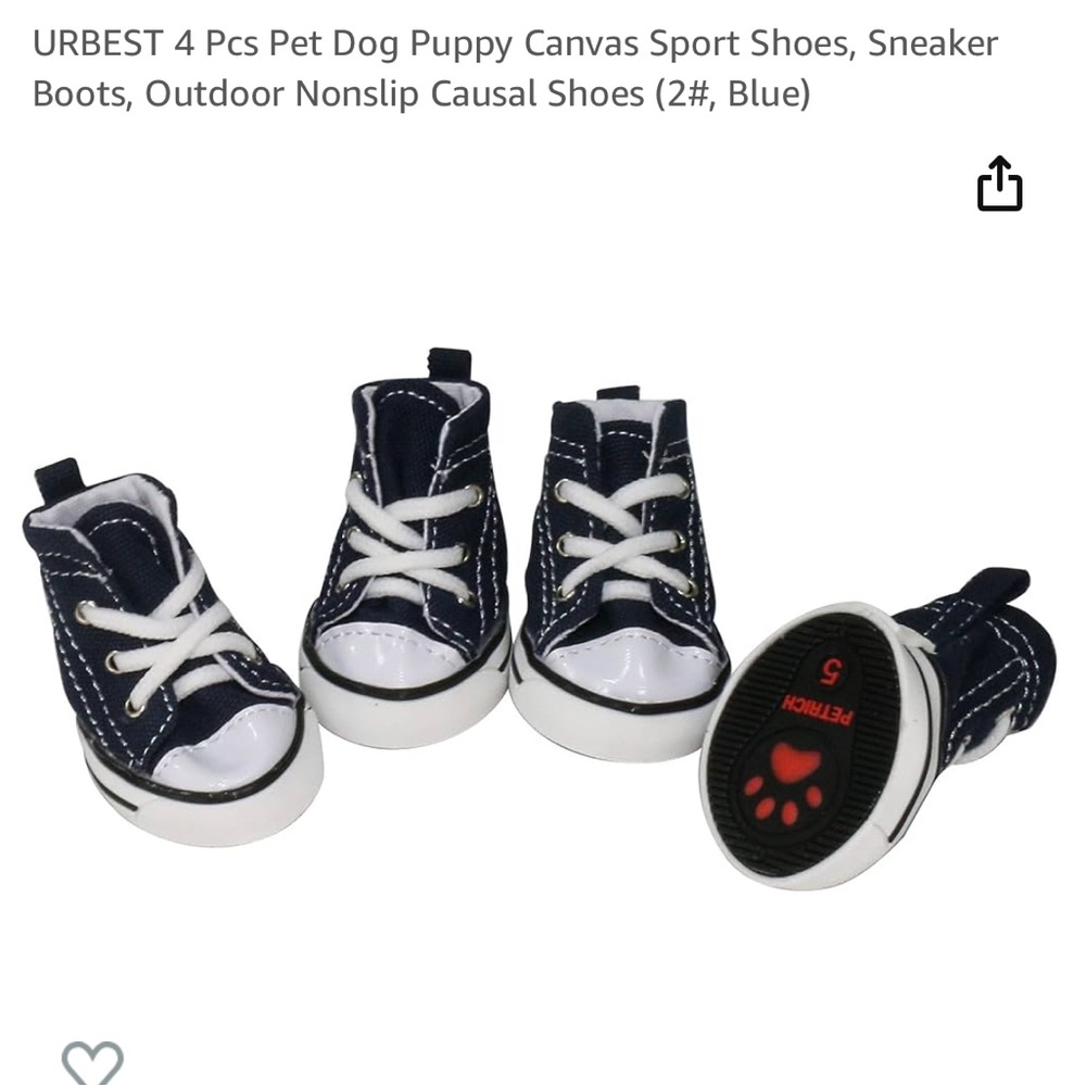 🔴 Petrich Converse inspired Puppy Shoes NWT